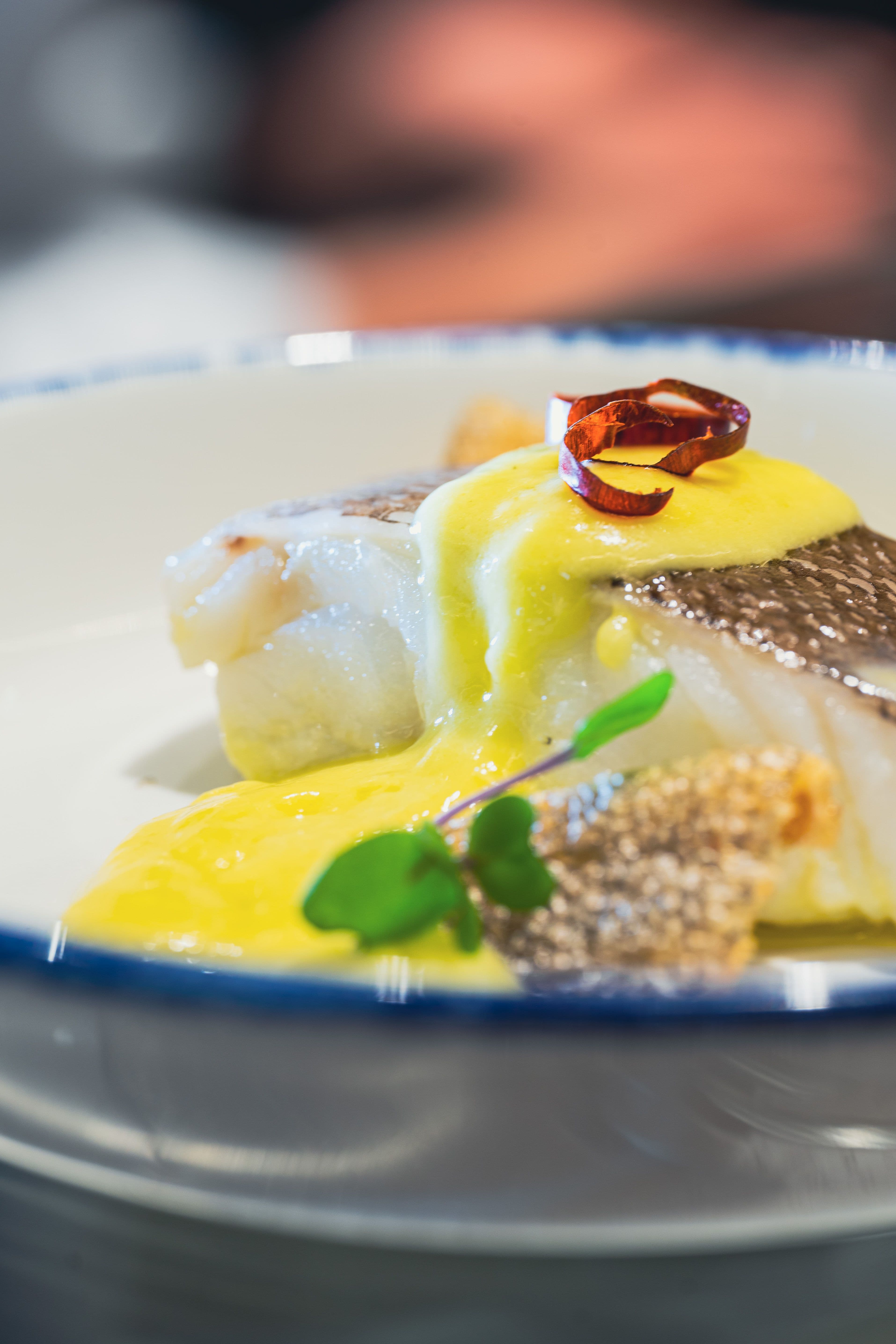 Line-caught sea bass